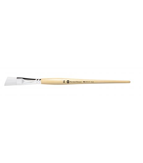 Series 98 angled brush with white synthetic fibre and short handle