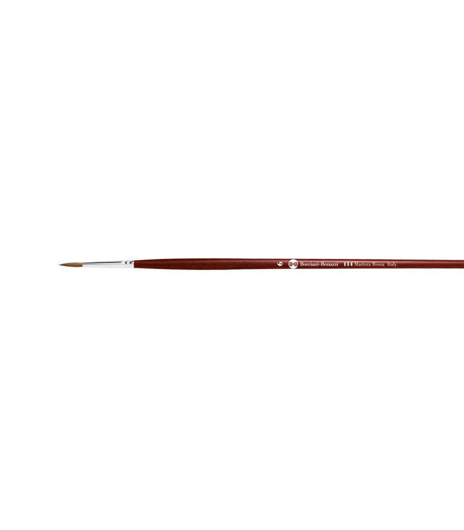 Kolinsky sable brush long oval size 6 with gunmetal handle