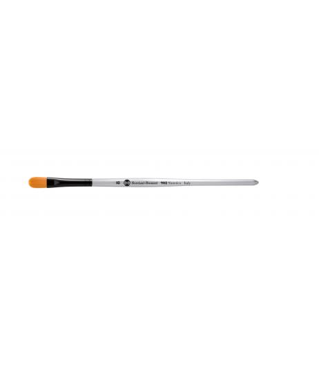Series 902 cat's tongue brush with gold synthetic fibre and short contoured handle.