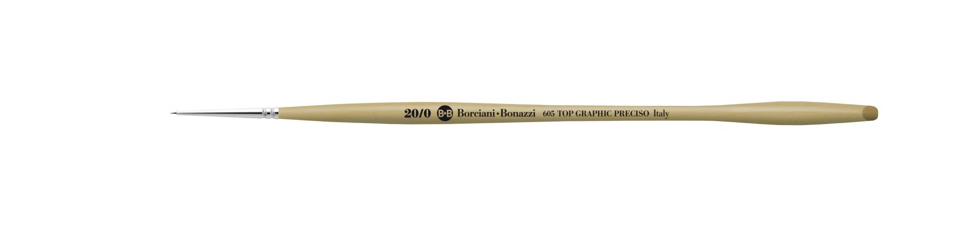 IL PRECISO Top Graphic series 605 brushes for miniatures - Borciani e Bonazzi