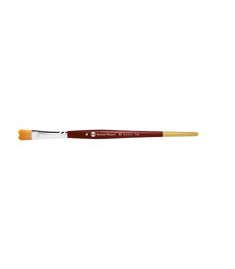 Series 11 waved brush with gold synthetic fibre and short handle.