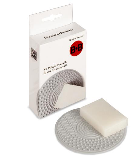 Kit with SILICONE PAD + MINI SOAP for cleaning brushes Series BeB