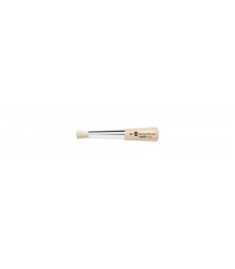 Series 146/B stencil brush with white hog bristle and wooden handle.