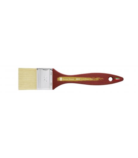 Series 200/F simple thickness mottler with white hog bristle and wooden handle