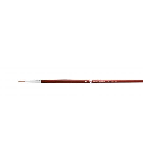 Series 370 round brush with light ox hair and long handle.