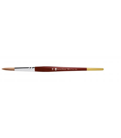 Series 75 round brush with ox hair and short handle.