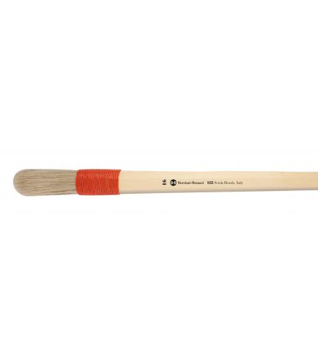 Series 155 muccino brush with blonde hog bristle and long wooden handle