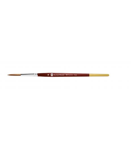 Series 14 round brush for lettering, with gold synthetic fibre and short handle.