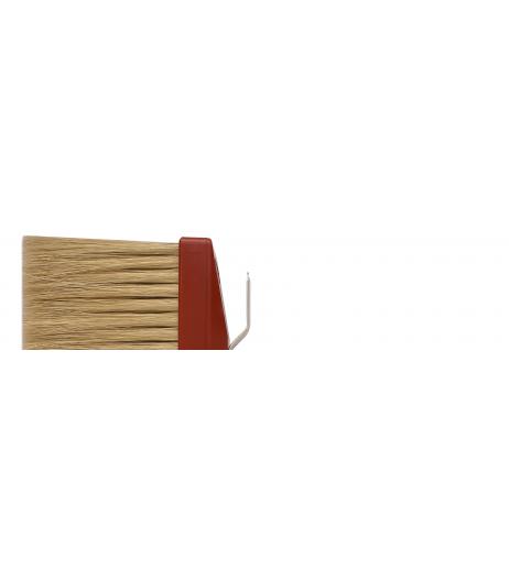 Serie 572/S plafoniera antigoccia in setola naturale manico in legno