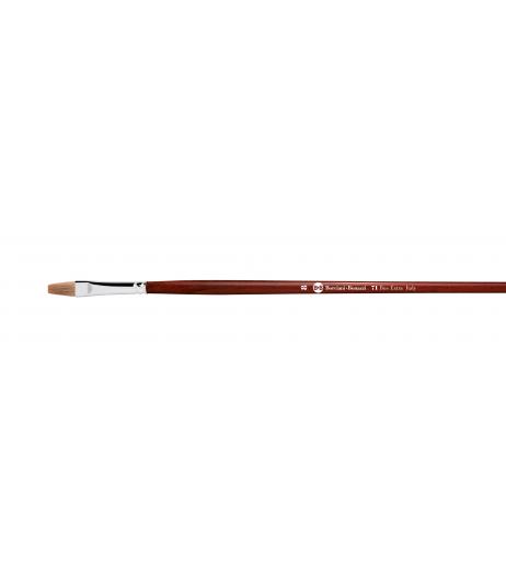 Series 71 flat brush with ox hair and long handle.
