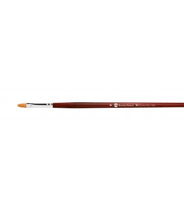 Series 83 C cat s tongue brush with gold synthetic fibre and short