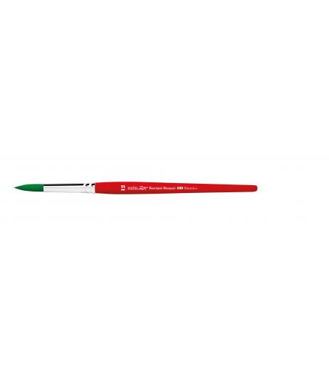 Series 400 Italia 1951 round brush with green synthetic fibre and short handle.