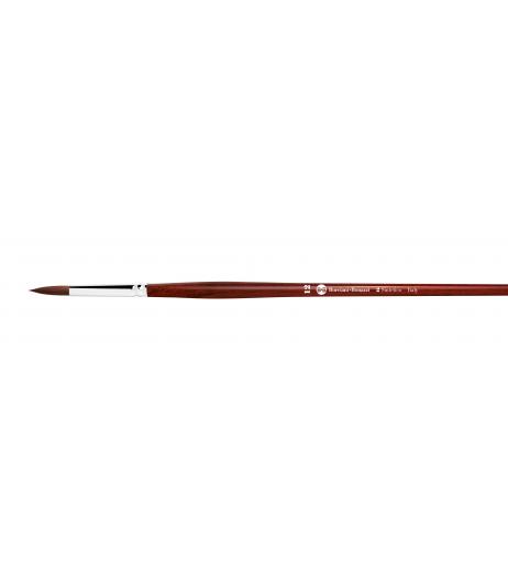 Series 2 round brush with dark red-violet synthetic fibre and long handle.