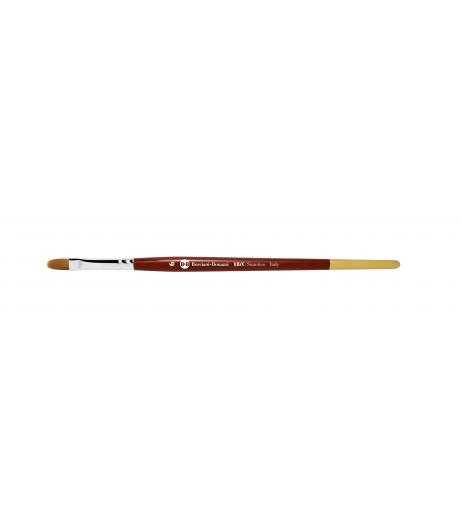 Series 18/C cat's tongue brush with gold synthetic fibre and short handle.