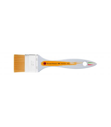 Series 302 mottler brush with gold synthetic fibre and wooden handle