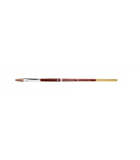 Series 72/C cat's tongue brush with ox hair and short handle.