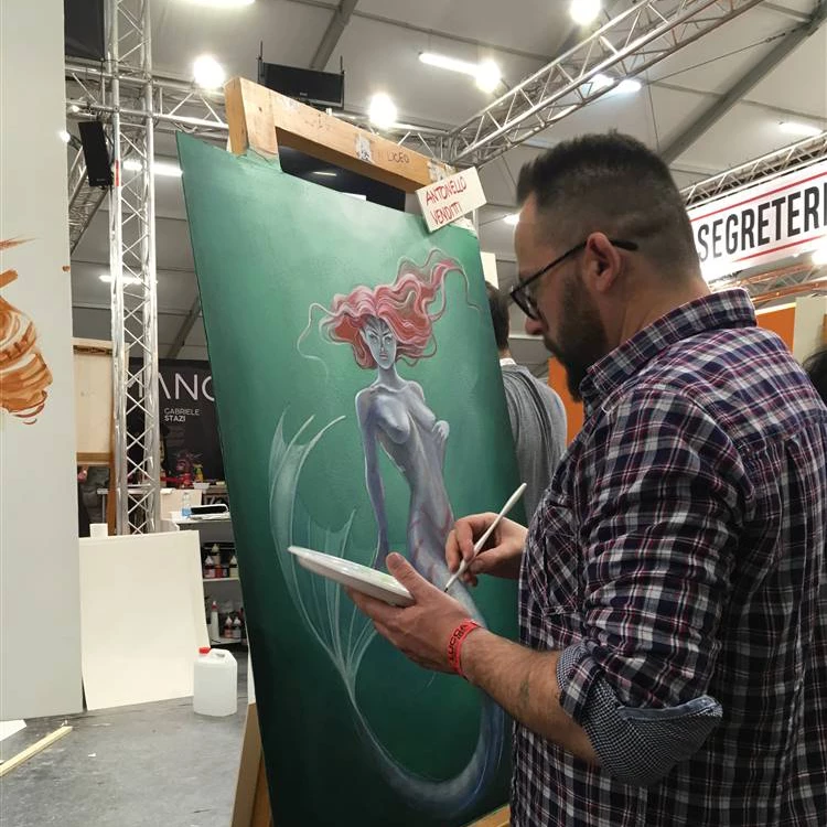 Realizzazione opere al Lucca Comics - Borciani e Bonazzi