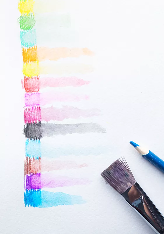 Synthetic brushes for watercolor pencils - Borciani e Bonazzi